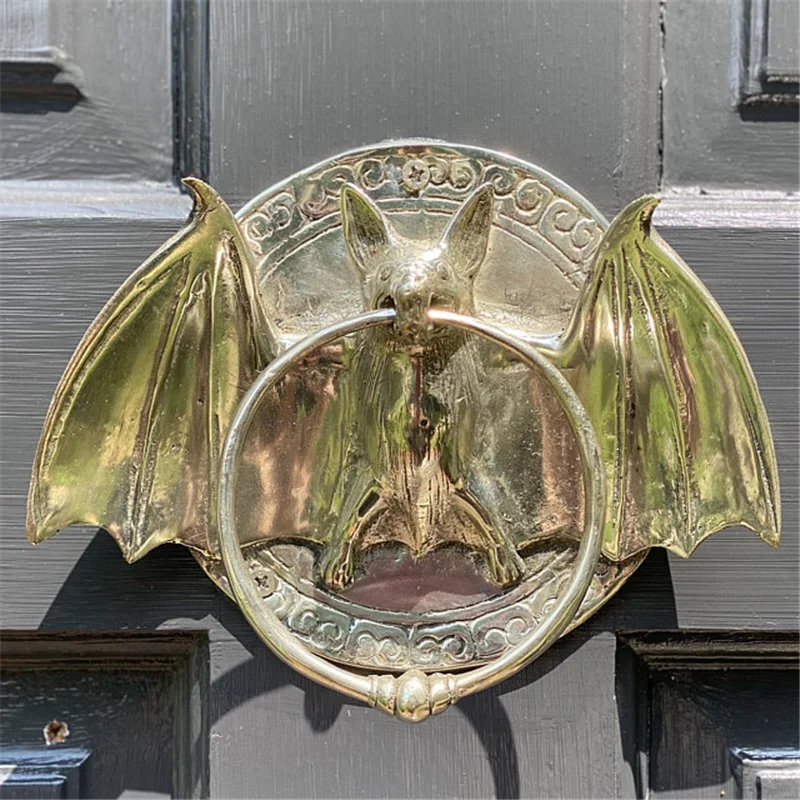 Retro Bats Door Knocker, Heavy Duty, Home Front Wall, Decoration, Old Door Knockers