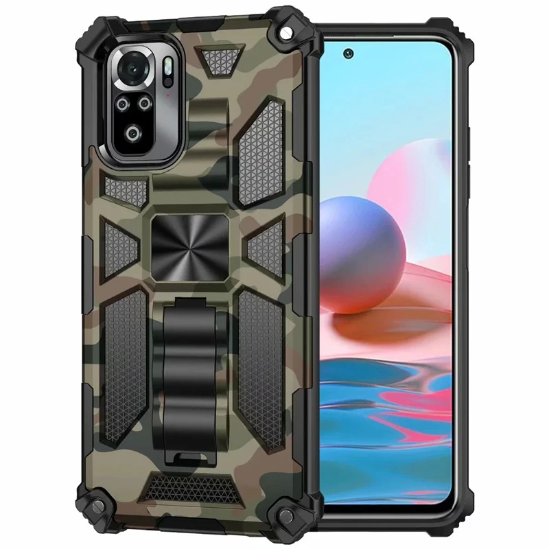 Funda Camouflage Case for Xiaomi Mi 11T Pro Redmi Note 11 Pro Plus Note 10 Armor Shockproof Coque Protective Phone Case Cover