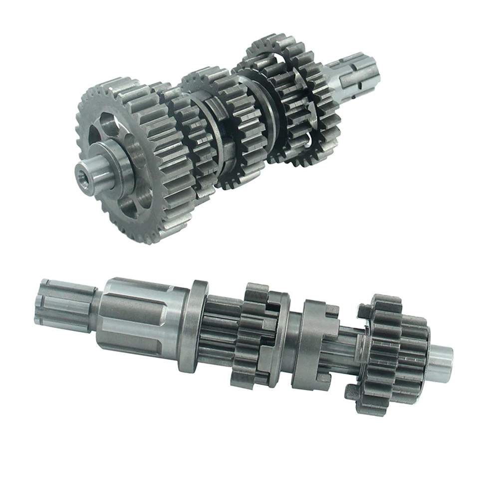 250cc ATV Reverse Gear 4+1 Main Shaft Counter Shaft Transmission Gear Box For All Chinese CG250 4 Front +1 Reverse Gear Engine