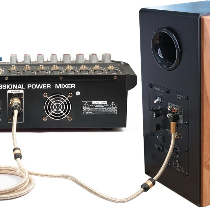 Kabel audio RCA męski na XLR żeński do magnetofonu Głośnik stereofoniczny Mikser Konsola Wzmacniacz Adapter RCA na XLR Niezbalansowany przewód