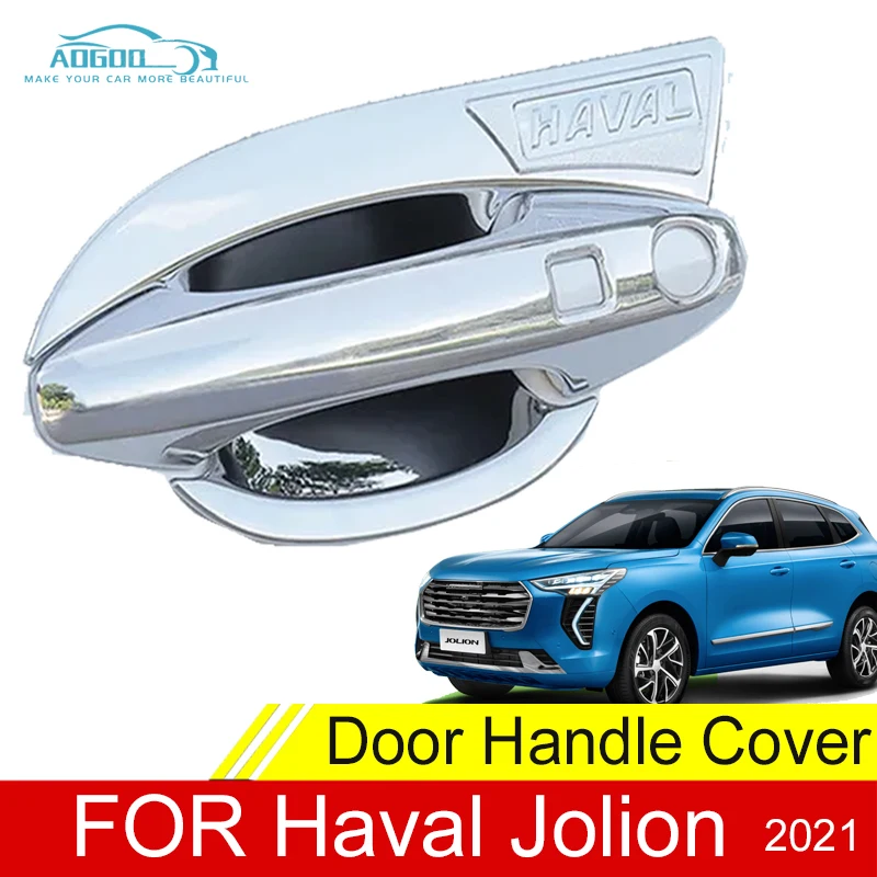 

For Haval Jolion 2021 Chrome Door Handle Cover Trim Bowl ABS Chromium Styling Film Outerior Decoration Accessories