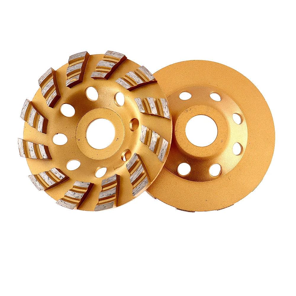 RIJILEI 100mm Thickened Diamond Disc Metal Morble Polishing Pad Granite Grinding Wheel Concrete Floor Grinding Bowl MX33