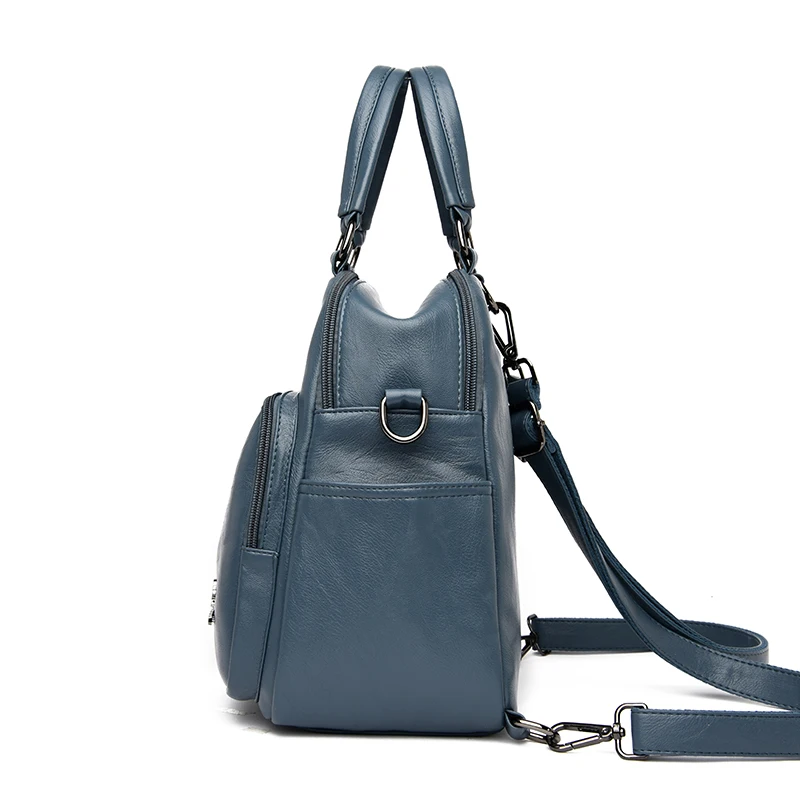 Soft PU Leather Vintage Women Handbag Tote Designers Luxury Women Shoulder Bags Female Top-handle Crossbody Bags