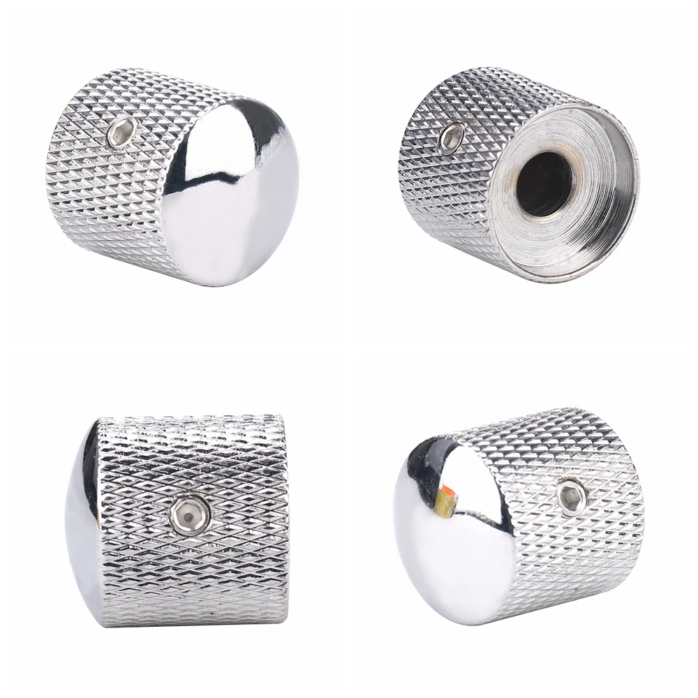 3 Stück/4 Stück Metall-Kuppelknöpfe für E-Bass, Lautstärkeregler mit Schraubenschlüssel, Bronze/BK/CR/GD/Schwarz Nickel – Detail 8