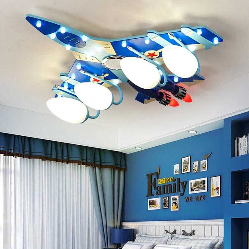 Bluetooth airplane living room decoration salon bedroom decor led lights for room indoor chandelier lighting chandeliers ceiling