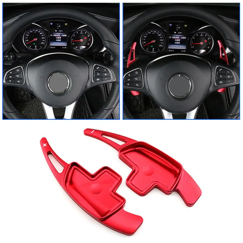 

Car Steering Wheel Paddle Shifter Extension For Mercedes Benz Aluminum-Alloy Shift Paddles Blade AUTO Accessories