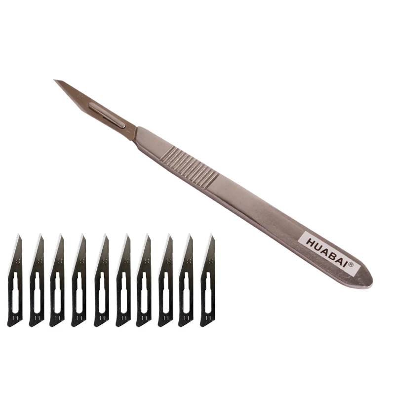 KUAIQU Disposable Scalpel Surgical Blade DIY Cutting Tool PCB Repair Tools Used In Plant/ Animals blades