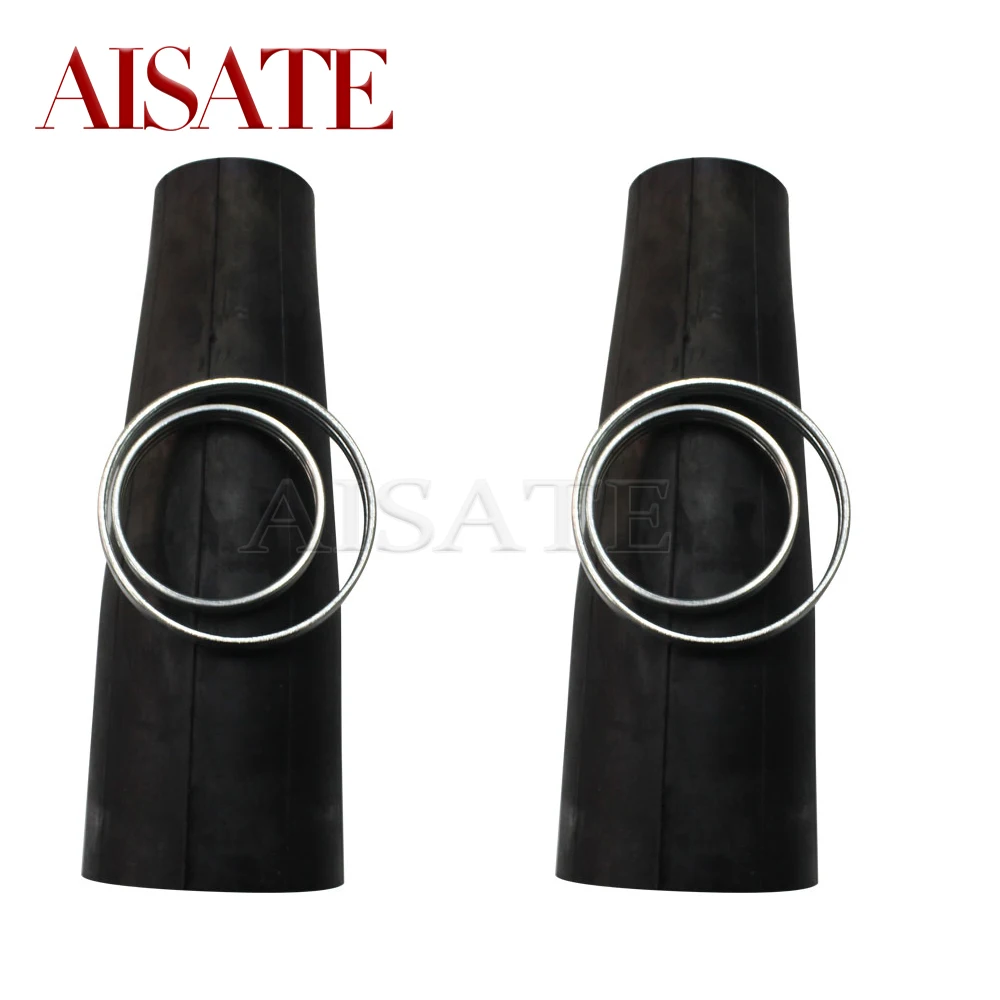 

2 Pcs For Chevy GMC Cadillac 2002-2014 Rear Air Shock Absorber Rubber Sleeve + Crimping Rings New 22187156 25979394 19300040