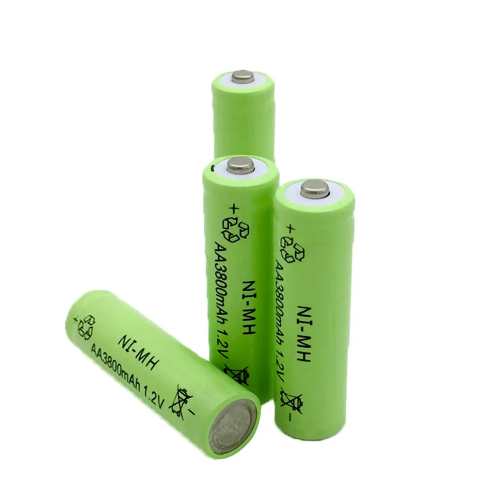 Ajqq-大容量nimh aaバッテリー3800mah 1.2v,充電式電池,時計,おもちゃ,シュレッダー