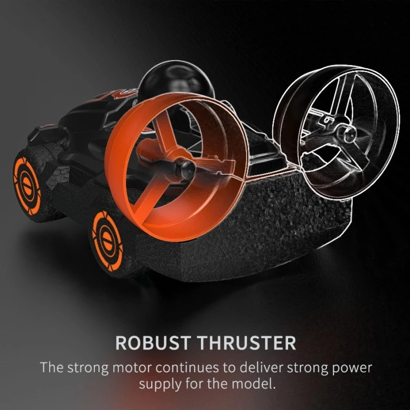 Omi-directional Drive RC 2-In-1 Amphibious Racing Vehicle HoverCraft Boat Water And Land Stunt Drift multi Speed Electric RC Car