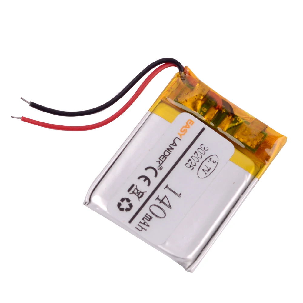 充電式リチウムイオン電池,3.7v,140mah,302025,mp3,Bluetoothスピーカー,ヘッドセット,291924