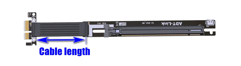 Plus PCI-E 4.0 PCIE Riser Sata Power PCI Express 4.0 Kartu Adaptor NonUSB 3.0 Kabel 1X 16X Kabel Extender