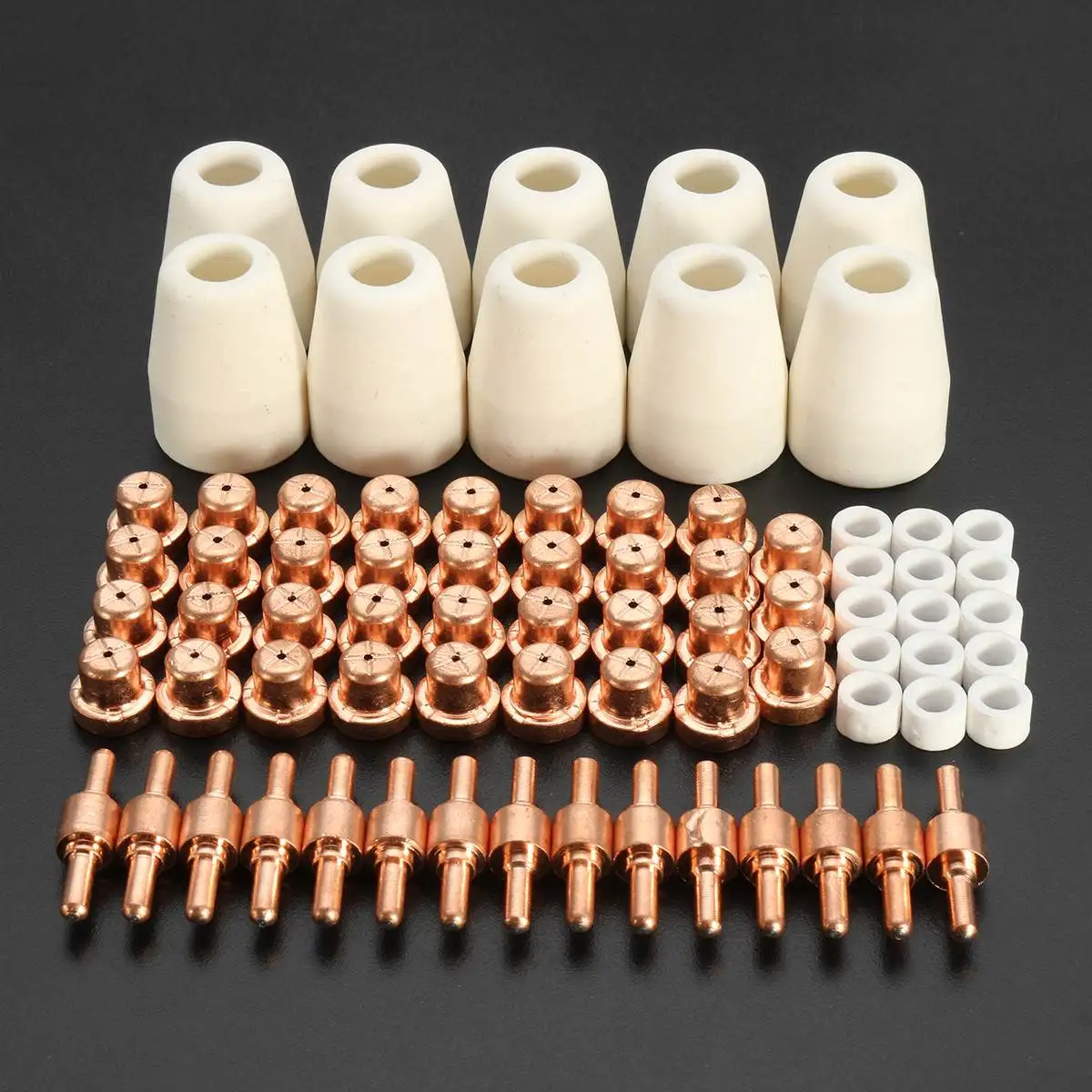 Boquillas de corte para cortador de Plasma, 75 unidades, LG-40, CUT40/50, accesorios, puntas de Plasma, electrodos, antorcha, consumibles, aire