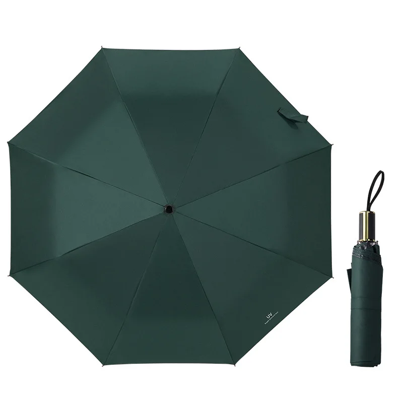 Mannen En Vrouwen Winddicht Zwarte Auto Regen Paraplu Draagbare Outdoor Reizen Zakelijke Zon Bescherming Uv Parasol Opvouwbare Paraplu