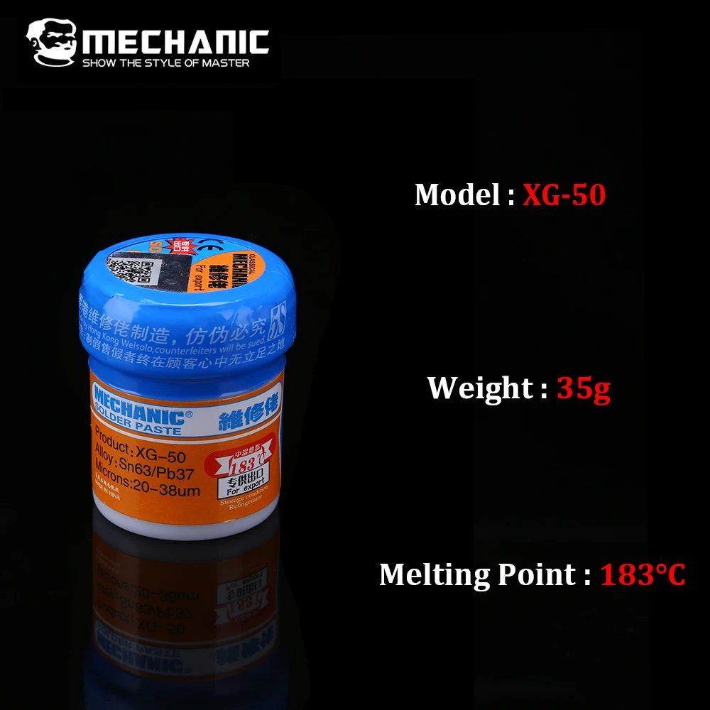 MECHANIC Solder Paste XG-50 BGA Reballing Tin Paste Welding Soldering Flux For BGA Rework Tools