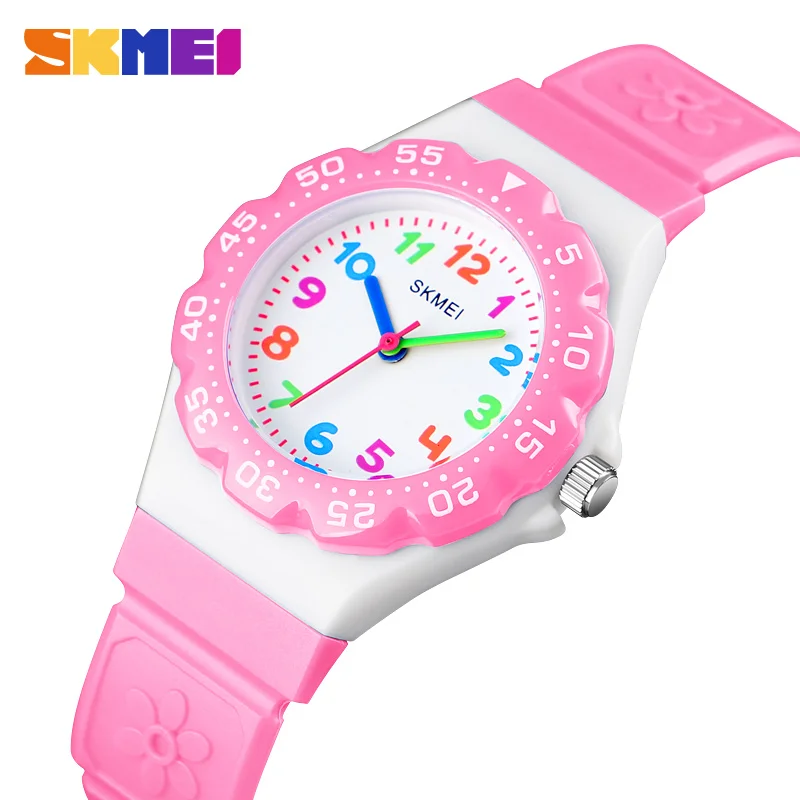 

SKMEI Fashion Cute Style Child Watch Cloud Creativity PU Band Clock Colorful Dial Waterproof Wristwatches Boys Girls Gift