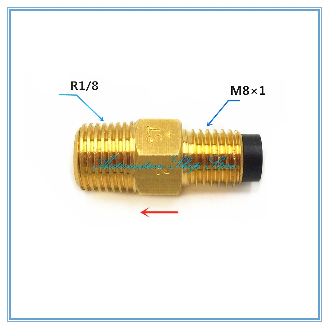 ST type Straight through resist proportional dispenser Tubing gauge Check valve Oil lubricated fittings R1/8 to M8x1