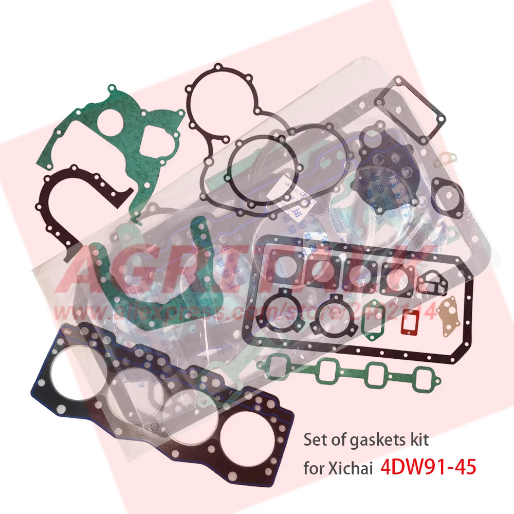 

Gaskets kit including cylinder head gasket for Xichai 4DW91-45 , part number: