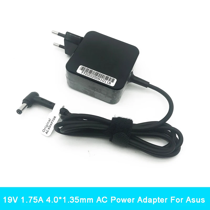 33W 19V 1.75A 4.0*1.35mm AC Adapter Power Charger For Asus X200M S200E X201E X202E X200CA K200MA F200CA E203NA X453M Notebook