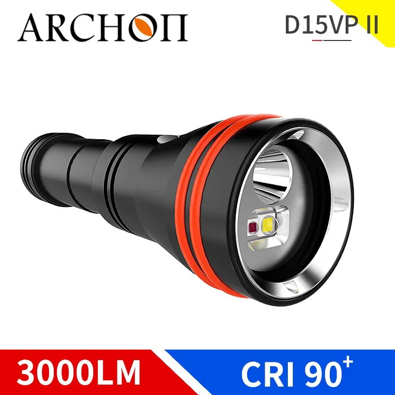 Imagem -03 - Archon-mergulho Vídeo Luz D15vp ii W21vpii Mergulhador Subaquático Lanterna Led Max 3000 Lumens Lanterna Impermeável Carregamento Usb