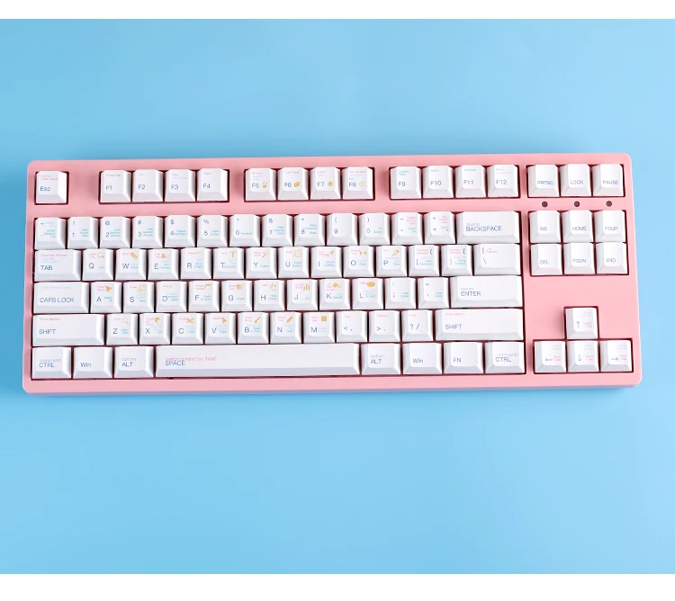 LOOP AI Shortcut Key Hotkey Set Cherry profile Dye Sub Keycap Set thick PBT for keyboard gh60 xd60 xd84 tada68 87 104 BM60 BM65