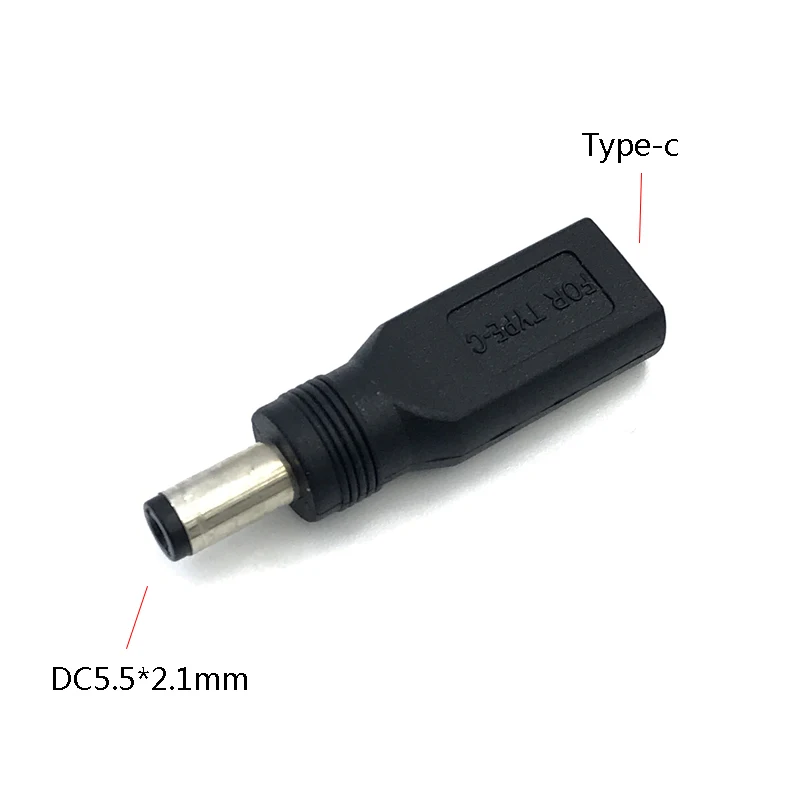 1 قطعة DC5.5x2.1 مللي متر أنثى إلى مايكرو USB 5 دبوس نوع-c زاوية أنثى dc5.5*2.1 مللي متر أنثى إلى type-c AF AM محول الطاقة