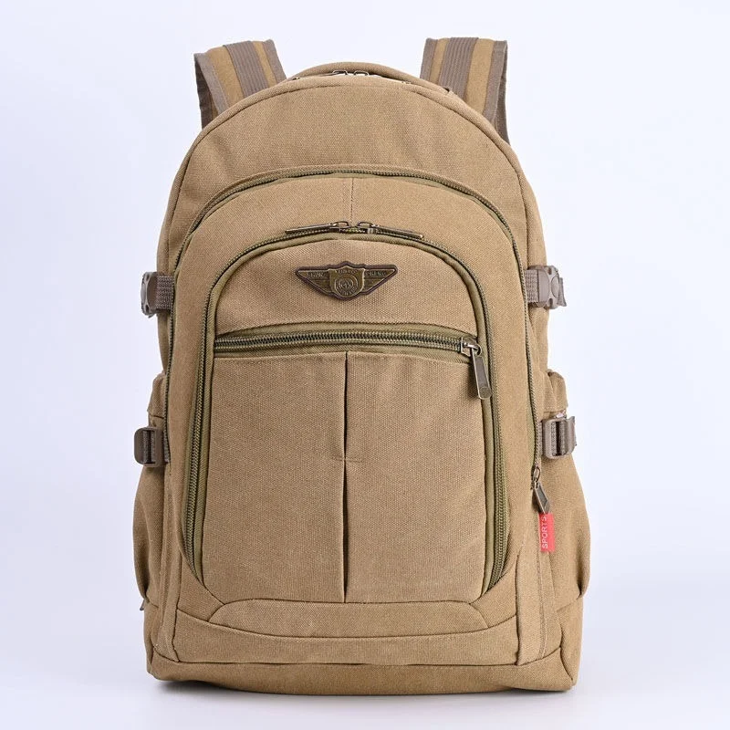 

Big Capacity Men Backpack Laptop 16 Inch Canvas Solid School Bags Teen College Student s Multifunctional Y273