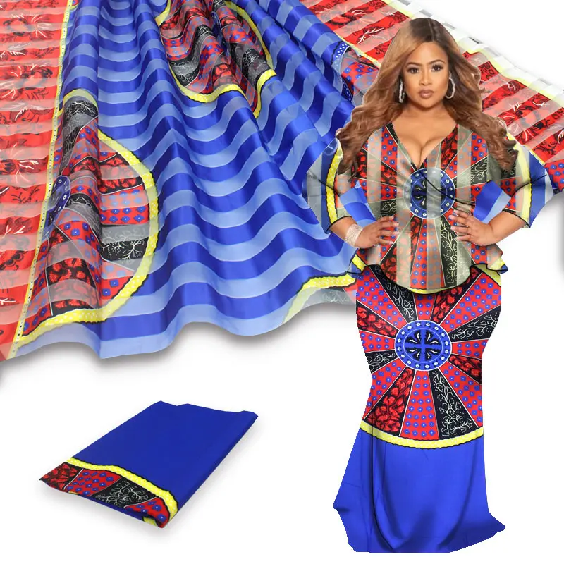 

2026 African Nigerian High-Quality Sequins Embroidery Tulle Lace Fabric Sewing Beads Stone for Prom Dresses DP0505 5 Yards