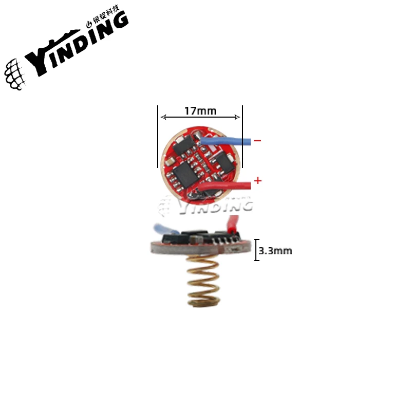 1 flashlight driver 4.2V circuit board for XPE2, SST40, P9 accessories  accessories 7135 Light connection voltage: 3.6V MAX 2.3A