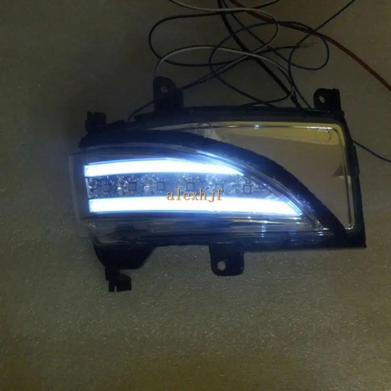 Luglio King LED specchietto retrovisore luci custodia per Nissan Elgrand E52 2012 + versione giapponese; Indicatori di direzione laterali, DRL,