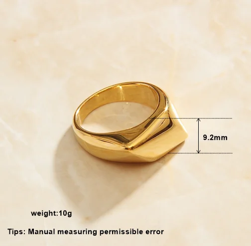 SOMMAR Hot Gift 18k PVD plated size 6 7 8 Lady women's rings Abstract line ring men Fashion Popular Luxury Jewelry