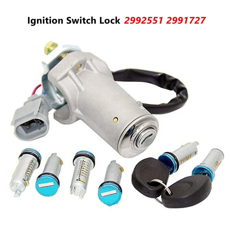 

2992551 2991727 Ignition Barrel Key Ignition Switch Barrel Door Lock Barrel For Iveco Daily 2000-2006 Door Lock Set-6 Barrels