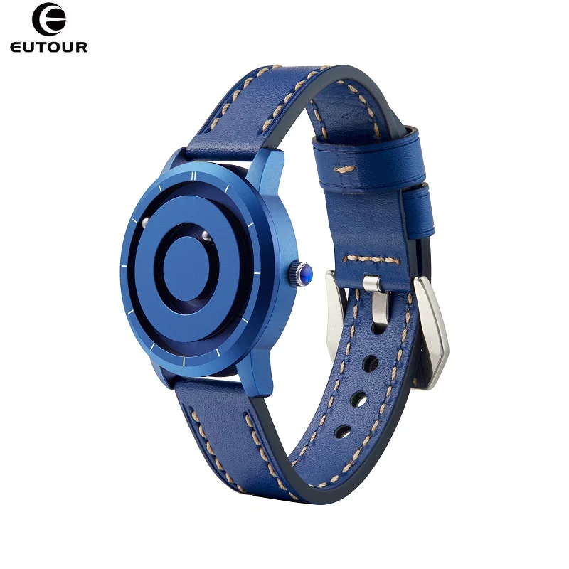 

Colorful relogio masculino EUTOUR Quartz Watch Man Woman Minimalist Novelty Magnetic Ball Show Couple Watch Gift Dropshipping