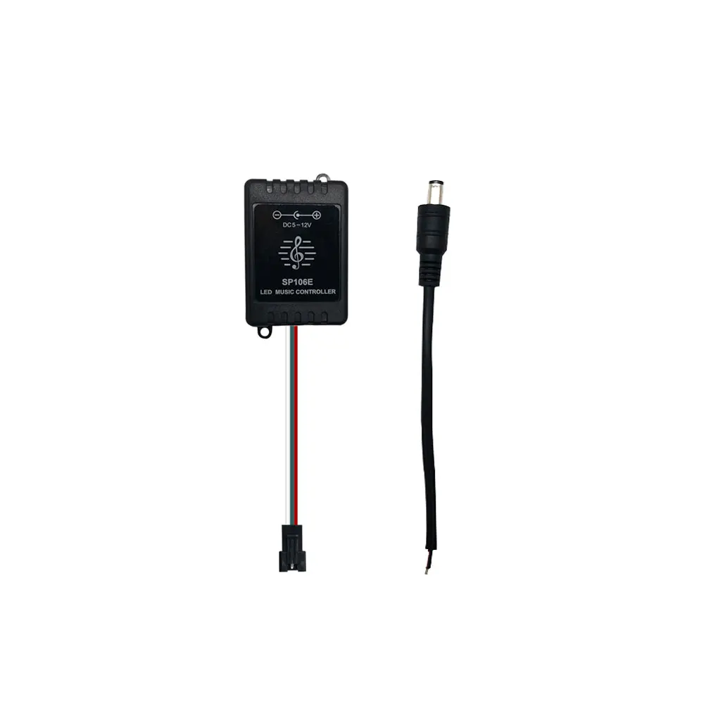 DC5-12V sp106e 9 teclas de música led controlador sem fio rf remoto para o indivíduo endereçável ws2812b sk6812 5050 rgb pixels tira