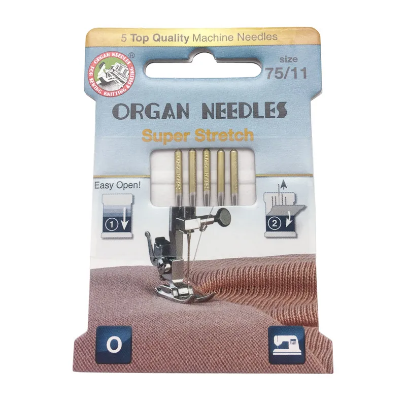 5PC Top Quality Organ Needles Household Sewing Machine Needles Stretch For Knitted Fabrics And Elastic Fabric  5BB5934