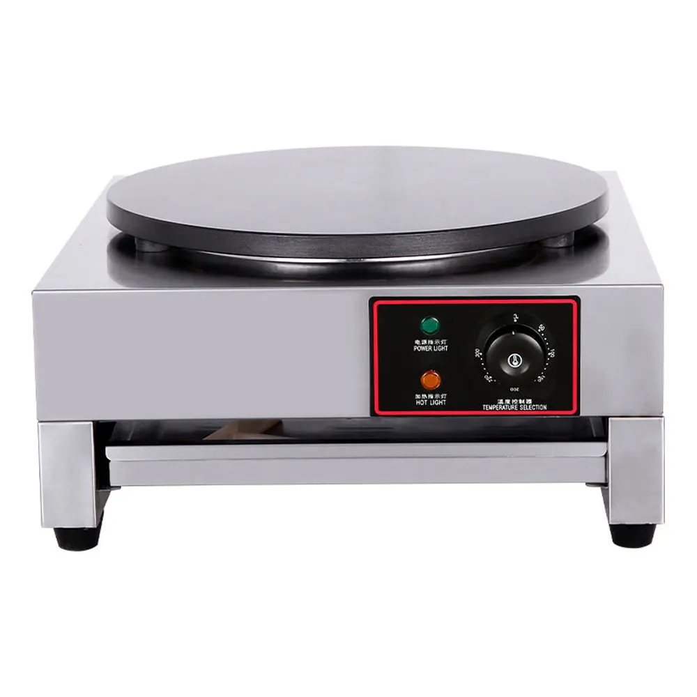 Stainless Steel Electric Crepe Maker Pizza Pancake Machine Crepe Pancake Electric Baking Pan