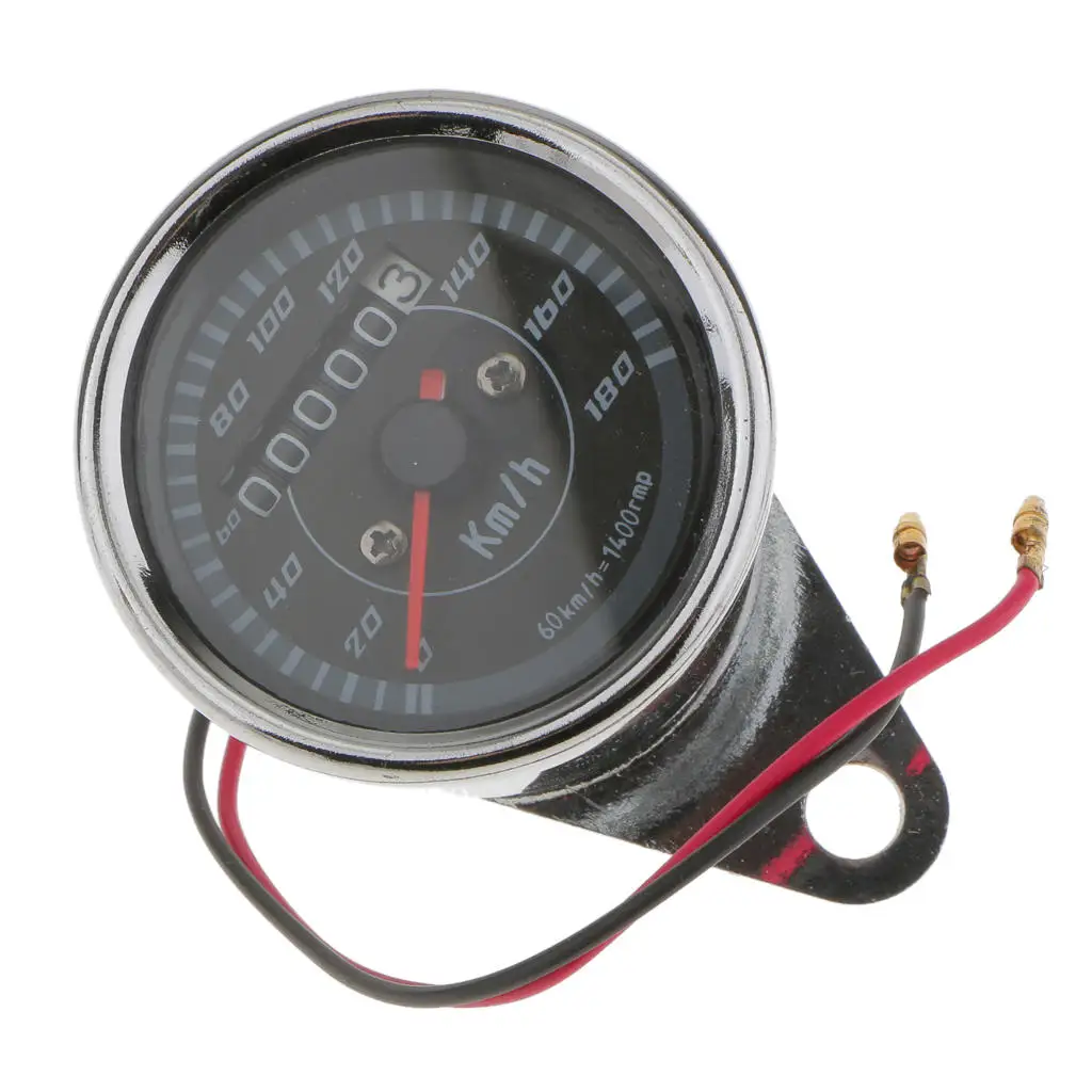 Chrome Universal Motorcycle Dual Odometer Speedometer Gauge For Honda for Yamaha