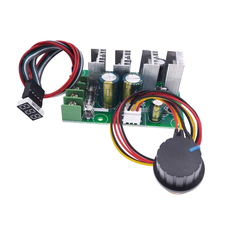 Digital display PWM speed controller 30A DC motor 0~100% adjustable drive module Input 12V 24V