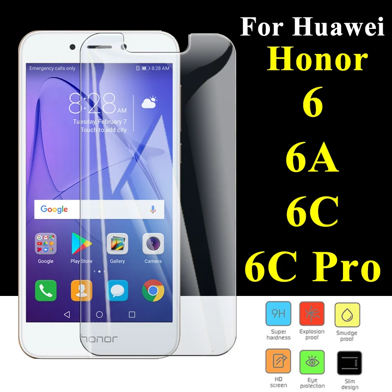 Vidrio templado para Huawei Honer 6 A6 honor 6a Nonor 6cpro honor 6, Protector de pantalla de vidrio Protector