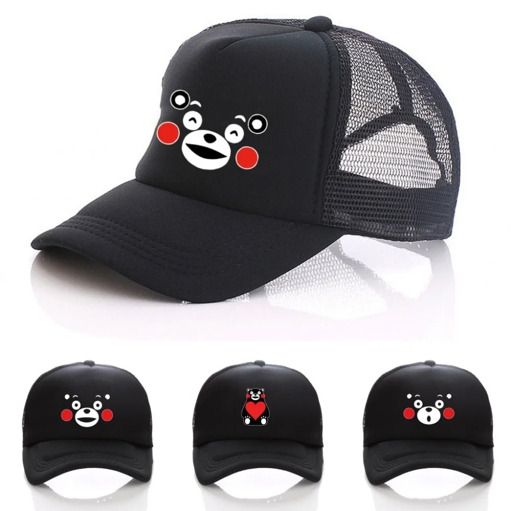 Hot Cartoon Kumamon hat Baseball Cap anime Embroidery Snapback Whimsy Hats for Men Women