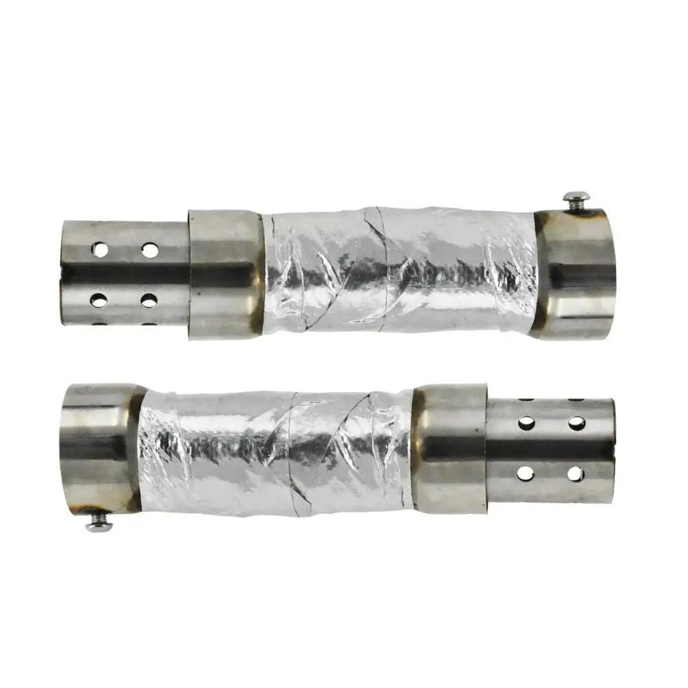 Motorcycle Sideshots Exhaust System and Quiet Baffle Shortshots For Harley Softail Duals Softail Duals Shortshots Staggered