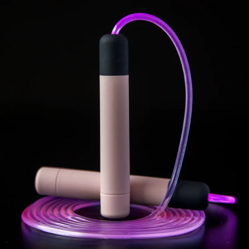 LED Luminous Jump Rope for Students, Fluorescent Sports Goods, New Bright LED, Intelligent Glowing, Running Goods