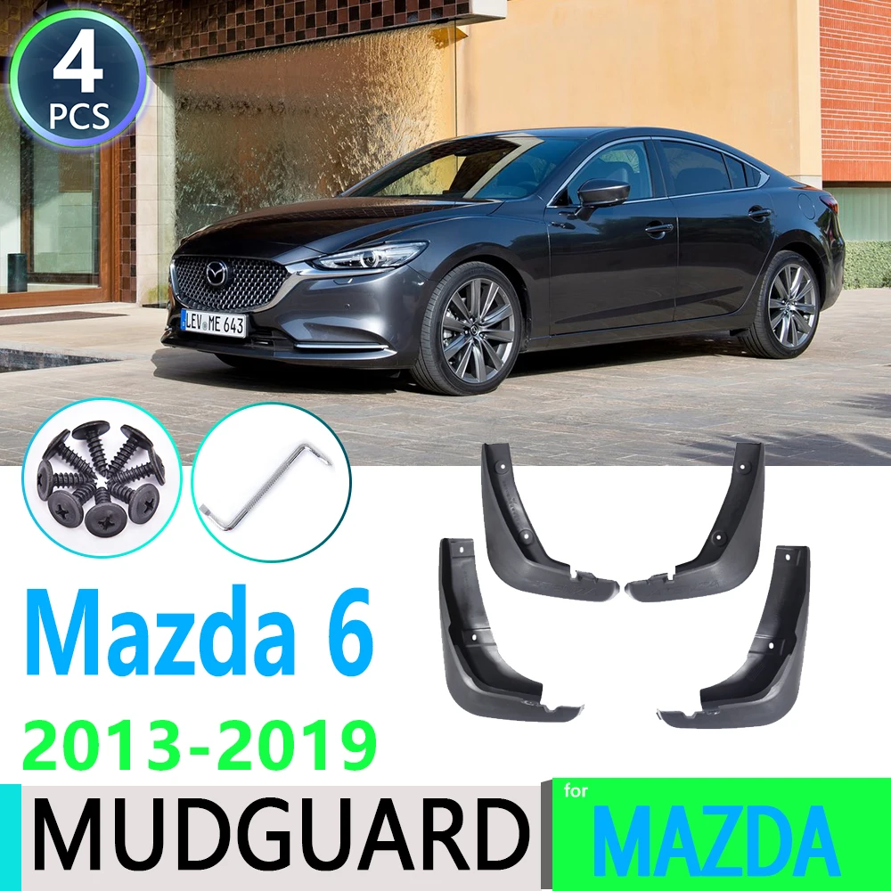 

for Mazda 6 Atenza GL GJ 2013~2019 2014 2015 2016 2017 2018 Car Fender Mudguard Mud Flaps Guard Splash Flap 4Pcs Car Accessories