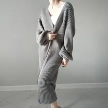 Long Knitted Cardigan Women Tops #6