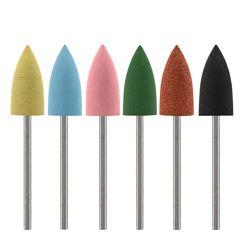 1Pcs cuticle Milling Cutters Carbide Nail Drill Bits Silicone For Electric Manicure Machine polish Accessory art tool