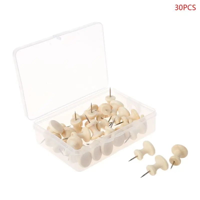 Gỗ Thumbtack Ban Chân Pushpins Vẽ Ảnh Treo Tường Đinh Nhọn Móng Trường Suppy