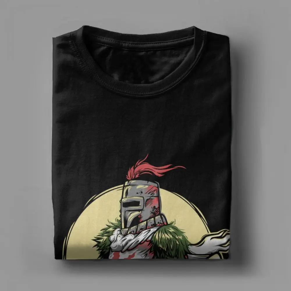 Dark Souls Men T Shirt Praise The Sun Bloodborne Game Awesome Tees  Round Collar T-Shirts Pure Cotton Summer Sweatshirt