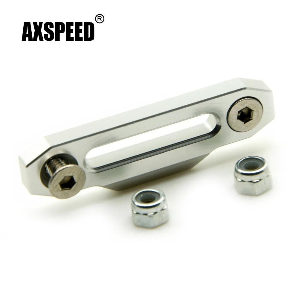 AXSPEED Aluminum Winch Control Mount Hawse Fairlead for D90 1/10 RC Remote Control Crawler Car Accessories Truck Spare Parts