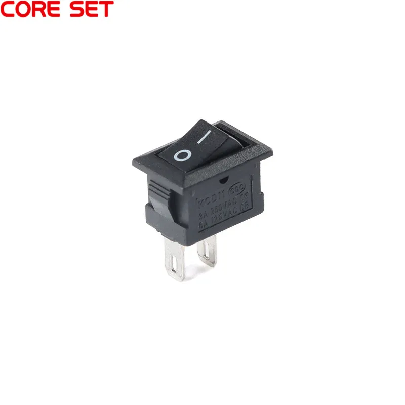 5 قطعة KCD11 الروك التبديل 10*15 مللي متر مفتاح بـزر دفع صغير ON-OFF/ON-OFF-ON 2 دبابيس/3 دبابيس 3A 250VAC/6A 125VAC 10x15 مللي متر #2