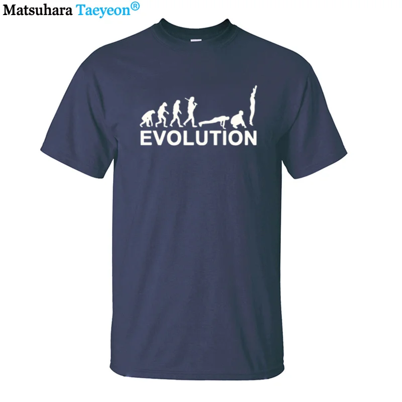 Father Husband Short Sleeve O Neck T Shirt Top Evolution Burpees Instructor Fitness T-Shirt Funny Birthday Gift For Men T Shirt